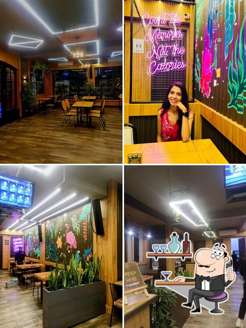 Take a seat at one of the tables at The Chimney Canteen