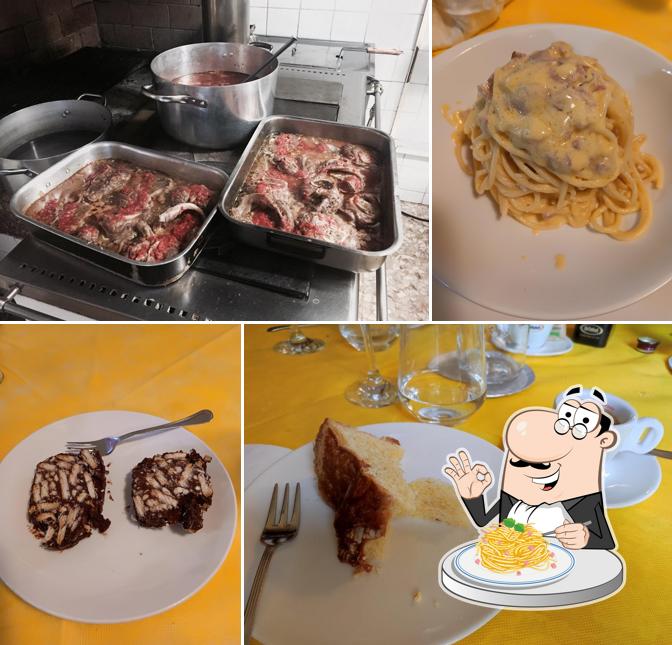 Spaghetti alla carbonara al Trattoria Bellomo