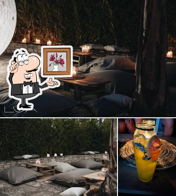 Questa è la foto che presenta la interni e cibo di Lua - Cocktail Bar