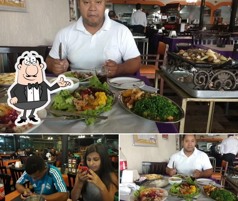 O interior do Restaurante Chapéu de Palha