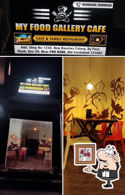 The interior of My Food Gallary Cafe