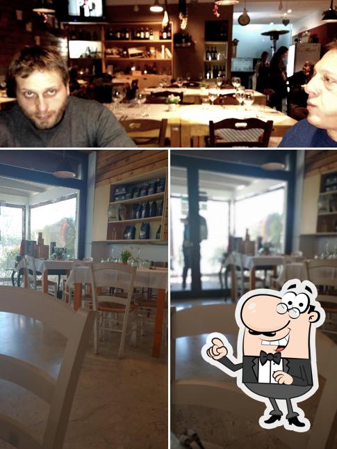 Dai un'occhiata agli interni di Hostaria Luclantò