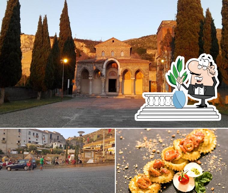 La immagine della esterno e cibo di BorgAntico Il Ristorante