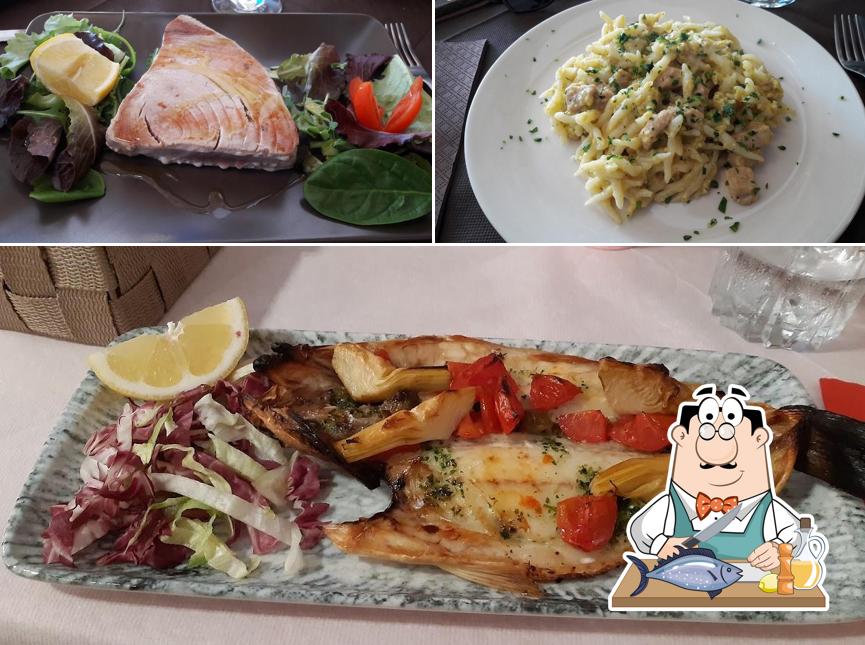 Salmone grigliato al Trattoria Colombo Varazze