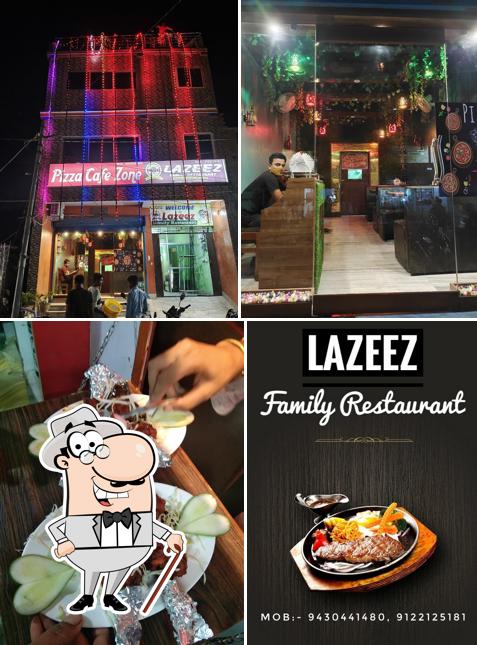 The exterior of Lazeez Family Restaurant