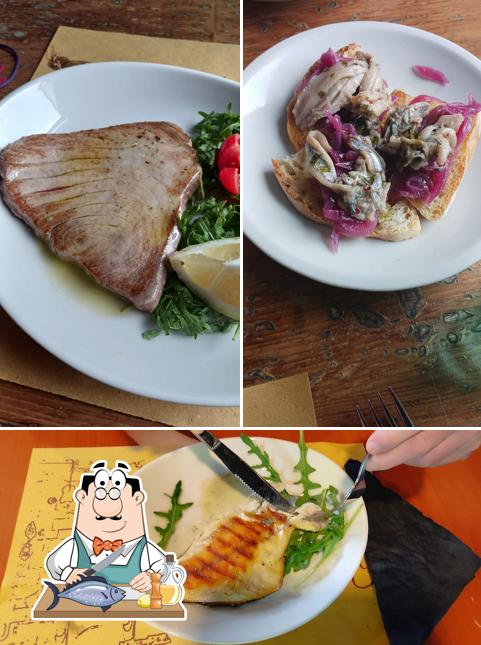 Salmone grigliato al Il Vecchio Salus -