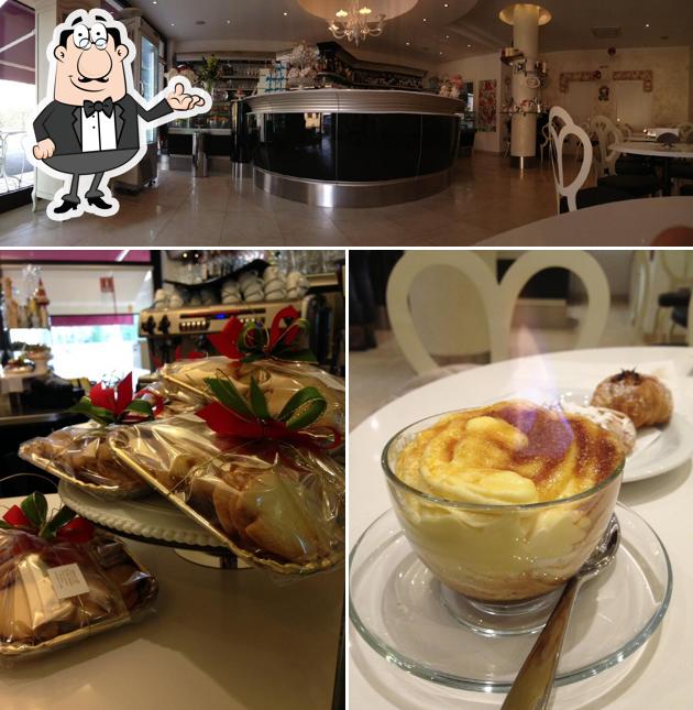 Dai un’occhiata alla immagine che mostra la interni e cibo di Pasticceria Bar Tiffany