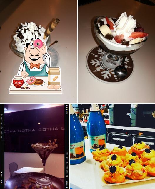 Gotha Cafè Lounge Bar serve un'ampia gamma di dessert