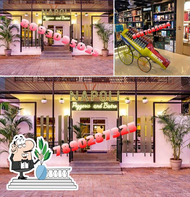 The restaurant's exterior and interior