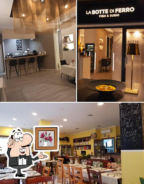 Gli interni di La Botte di Ferro Fish & Sushi