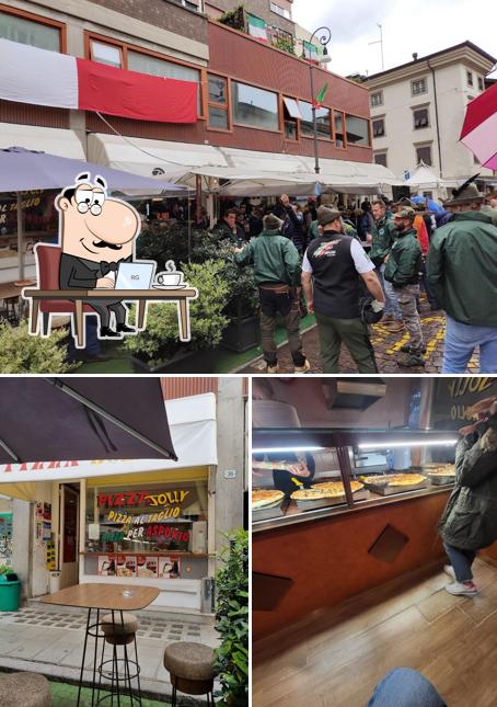 Gli interni di Pizza Jolly