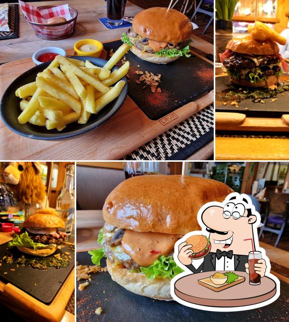 Ordina un hamburger a Hotel Löwen