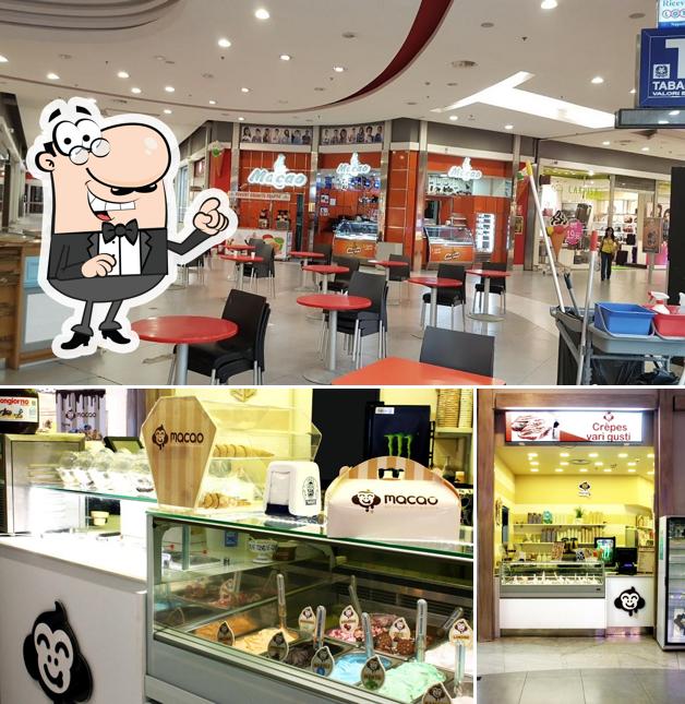Gli interni di Macao Gelateria