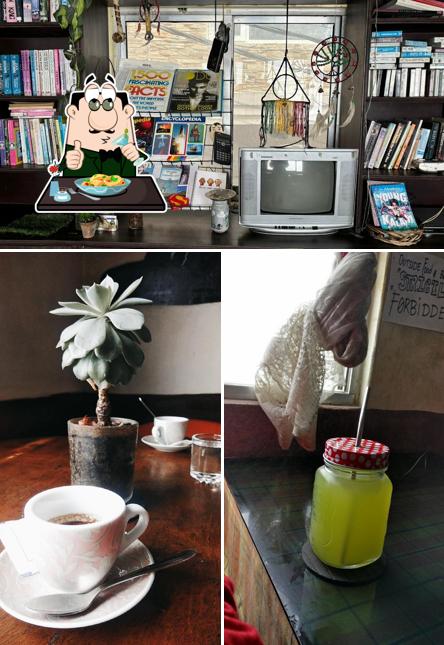 The picture of Nerdvana Books & Coffee’s food and interior
