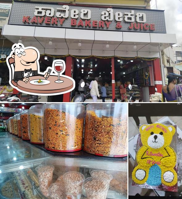 The picture of food and exterior at Kaveri Bekary