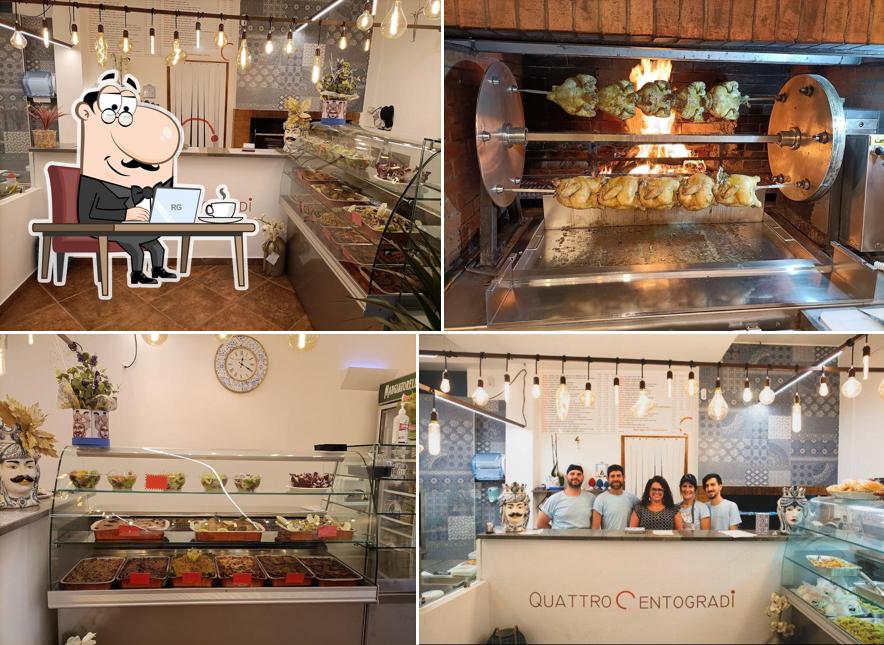 Gli interni di Quattrocentogradi Pizzeria Gastronomia Polli allo spiedo Palma Marausa