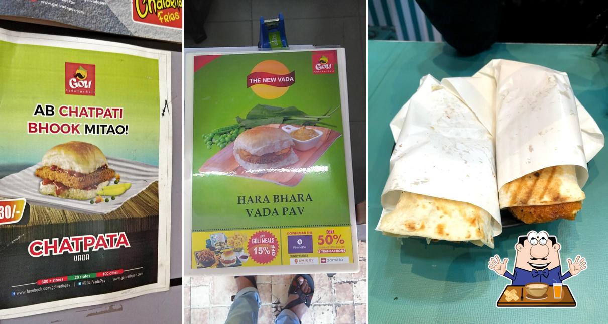 Food at Goli Vada Pav