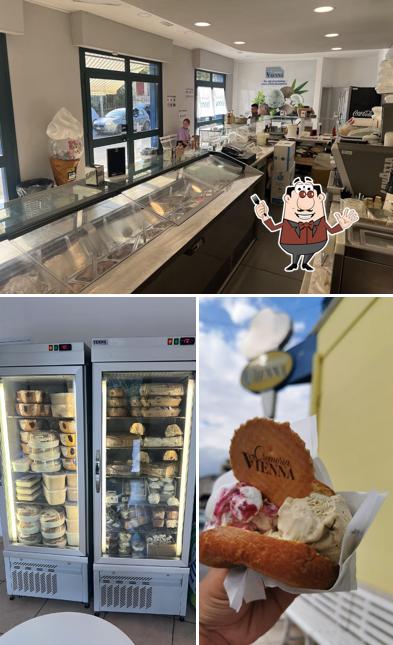 Tra le varie cose da Cremeria Vienna Pulsano si possono trovare la cibo e interni