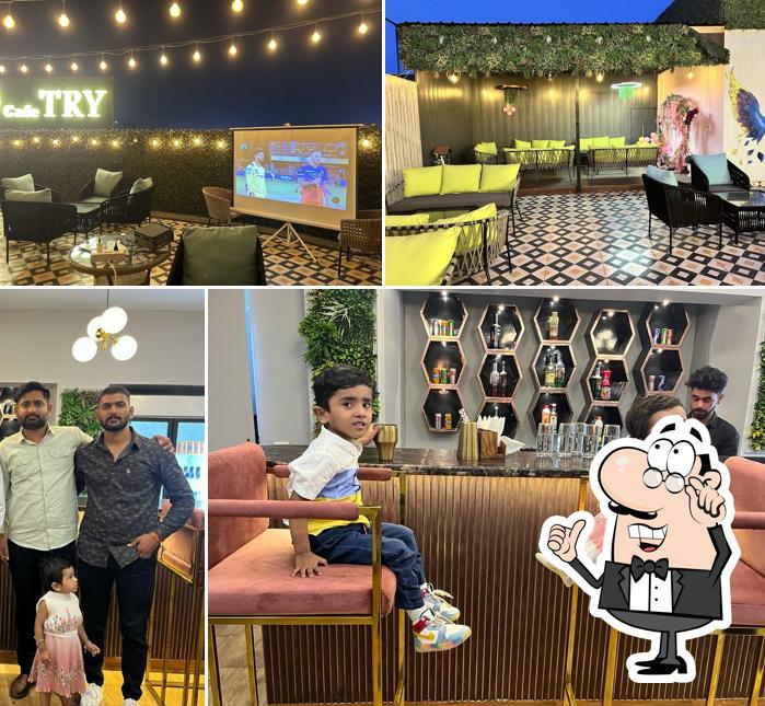Check out how The Roof Yard Café ( Cafe TRY) - fine dine restaurant/ family restaurant/ rooftop cafe / Dwarka looks inside