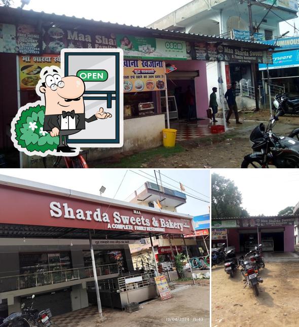The exterior of Maa Sharda Sweets And Family Restaurant