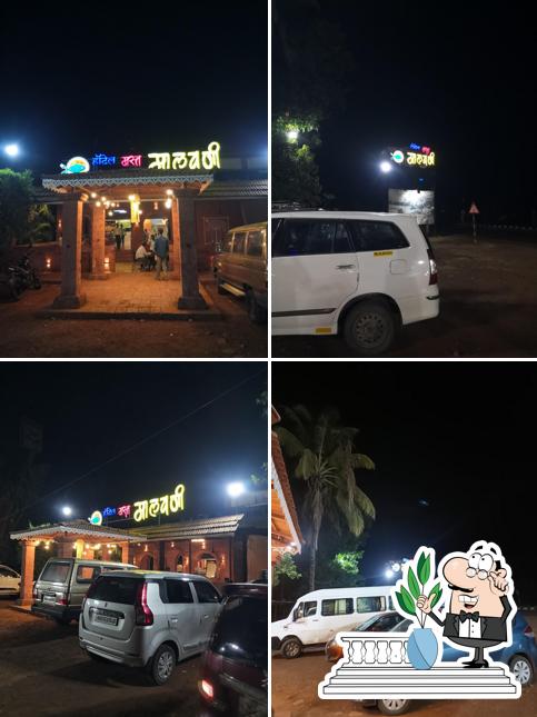 The exterior of Hotel Mast Malwani khed