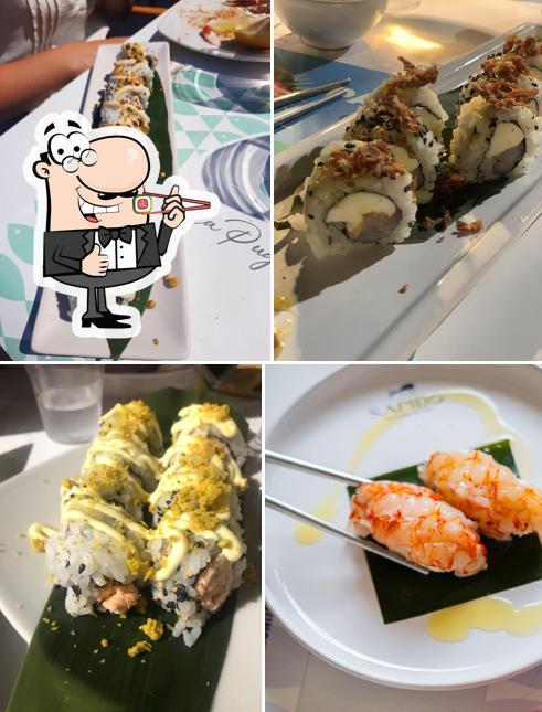 Scegli le varie opzioni di sushi