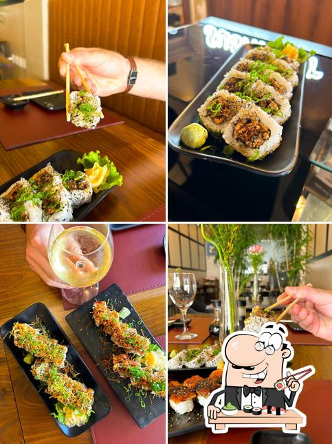 Sushi é um popular item de comida originário do Japão