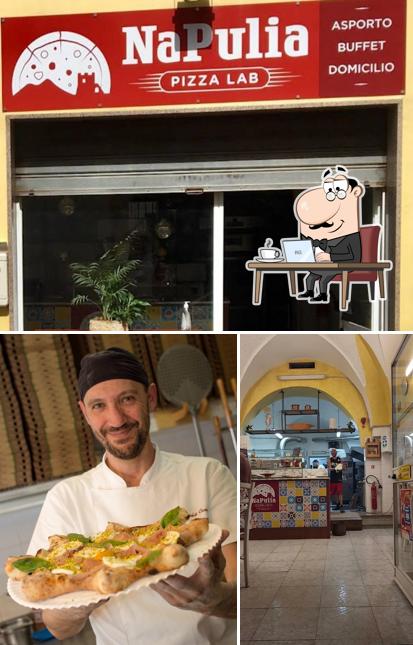 Gli interni di Napulia Pizza Lab