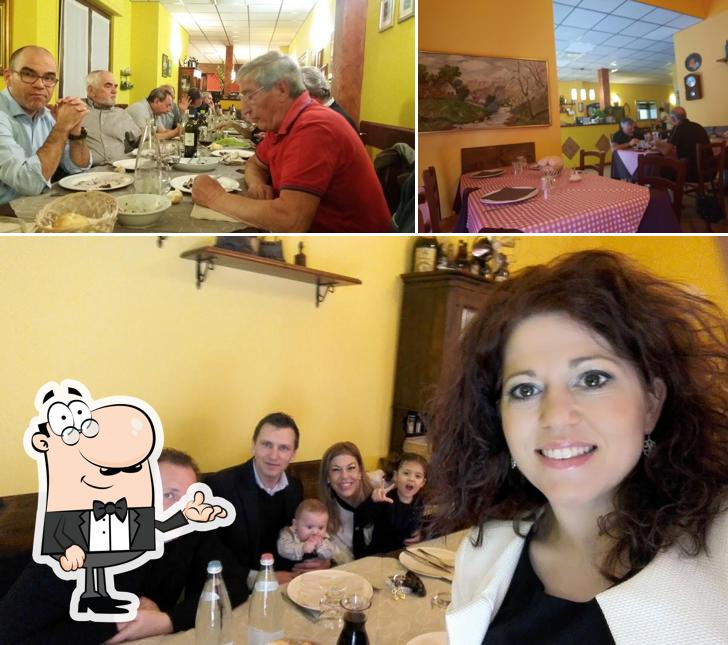 Gli interni di Osteria Dal Nano