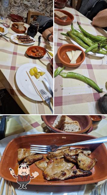 Cibo al trattoria La Loggetta Del Tartufo