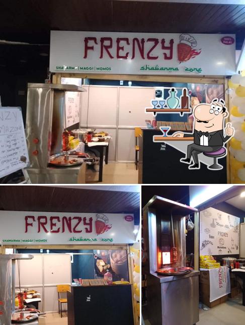 The interior of Frenzy Shawarma Zone