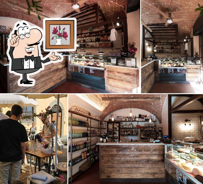 Gli interni di Bottega Prato