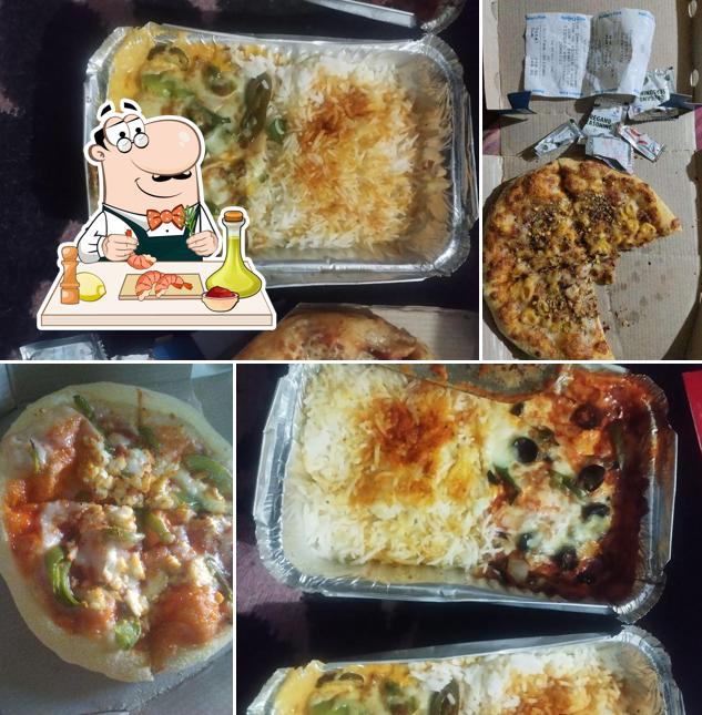 Shrimp and grits at Domino's Pizza Gorakhnath, Gorakhpur