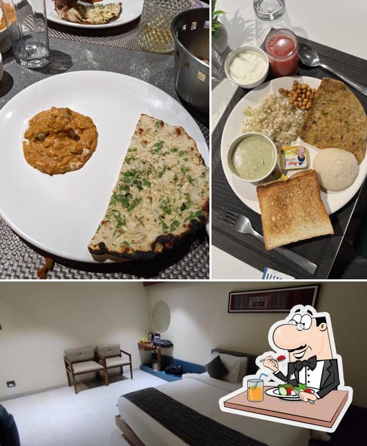 The photo of food and interior at Hotel Chitra Executive