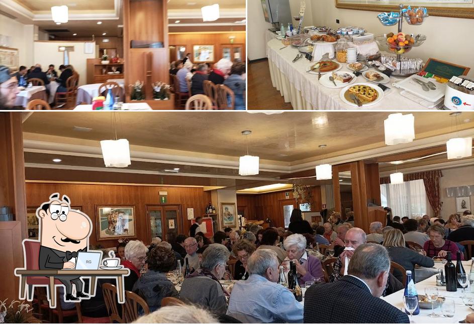 Guarda la foto che presenta la interni e cibo di Albergo Hotel Ristorante Tegorzo