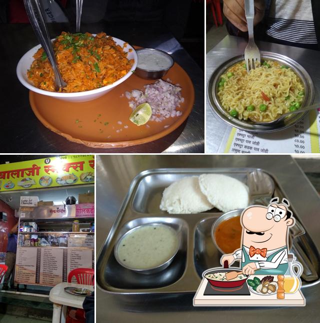 Fried rice at Balaji Snacks Centre