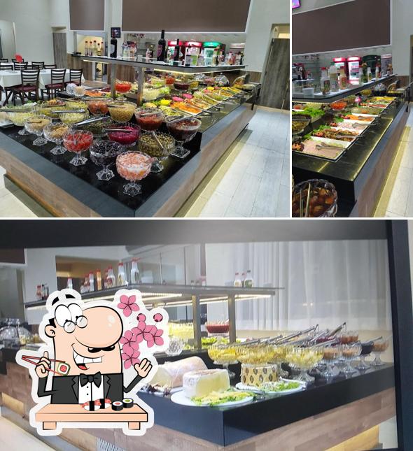 Experimente diferentes opções de sushi