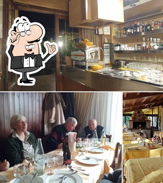 Gli interni di Trattoria Al Cantone