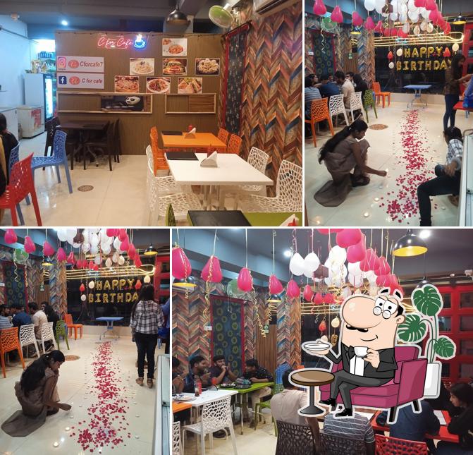 The interior of C For Cafe