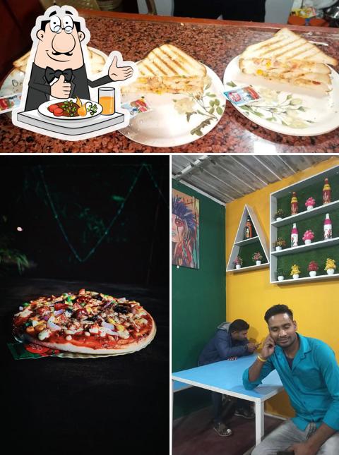 The image of food and interior at Cha Khatti