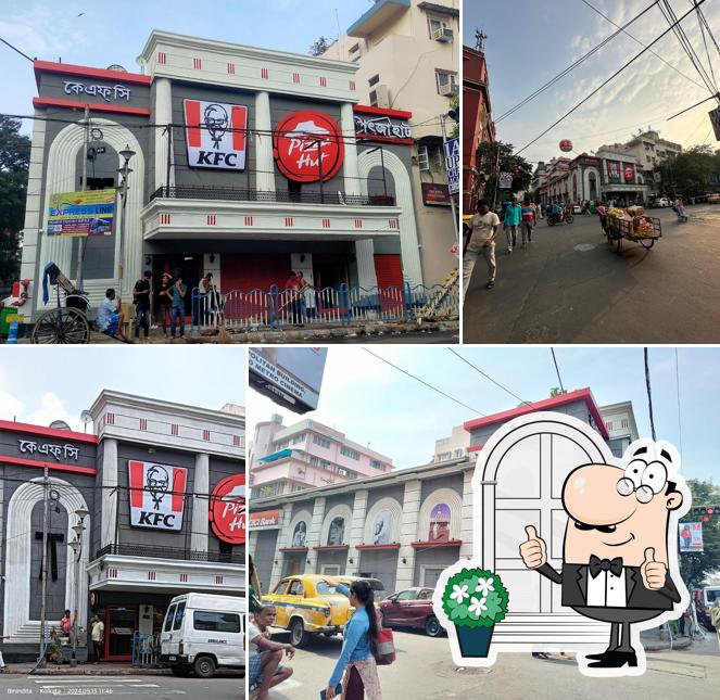The exterior of KFC