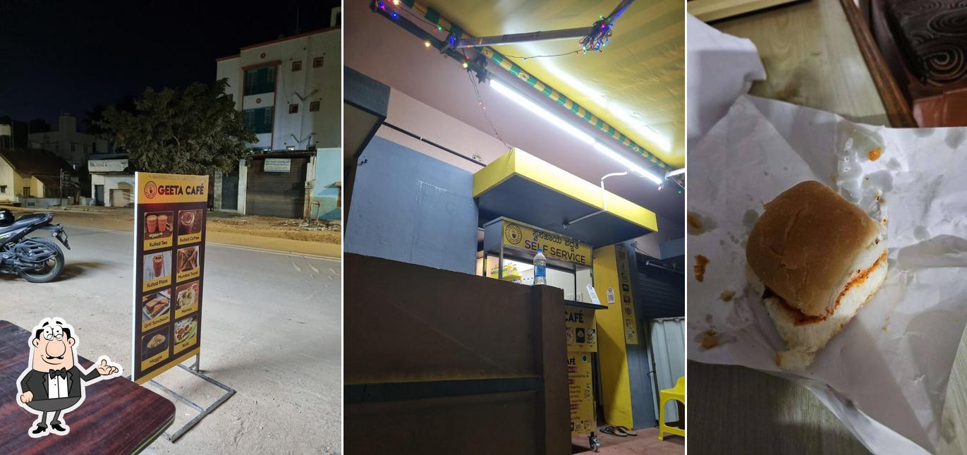 The interior of Geeta cafe