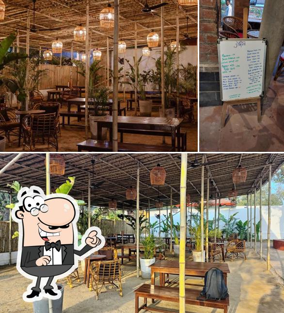 The interior of Aarambh Cafe