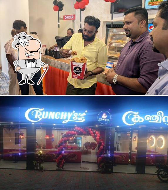 The exterior of Crunchys Restaurant Paravoor