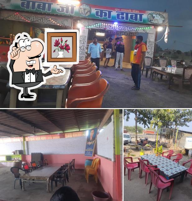 The interior of Baba ji ka dhaba