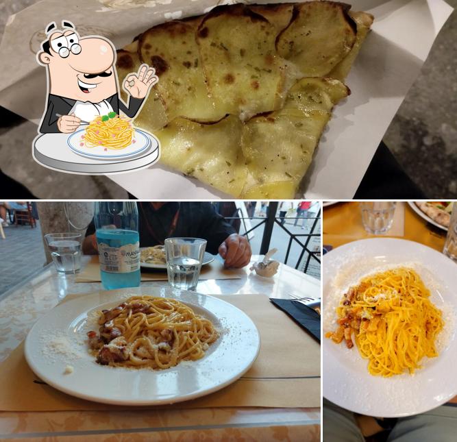 Spaghetti alla carbonara al Pizzeria da Teresa