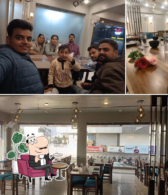 The interior of Jaipur Zaika Restaurant (Best Veg Restaurant Best Banquet Hall Top Family Restaurant in Jaipur