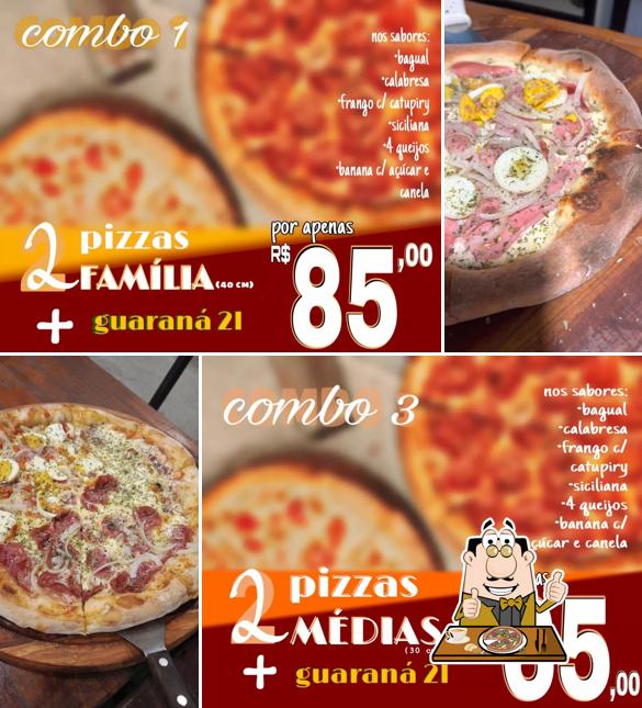 Escolha pizza no Gazebo Pizzas