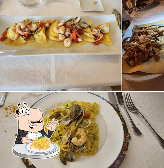 Spaghetti alla carbonara al Le Voci Del Mare Ristorante