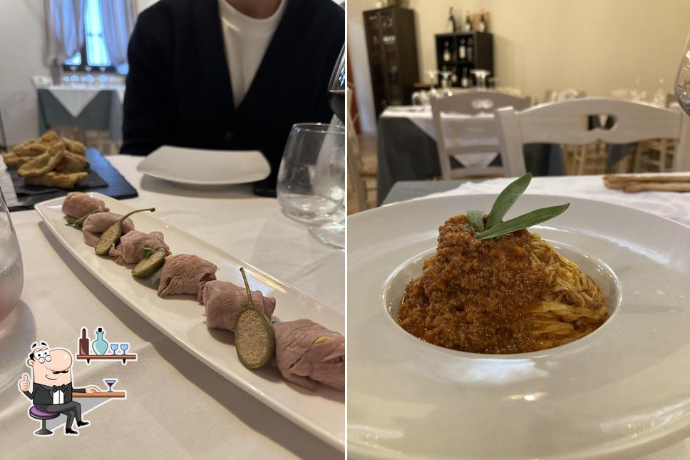 Gli interni di Osteria 'L Crutin